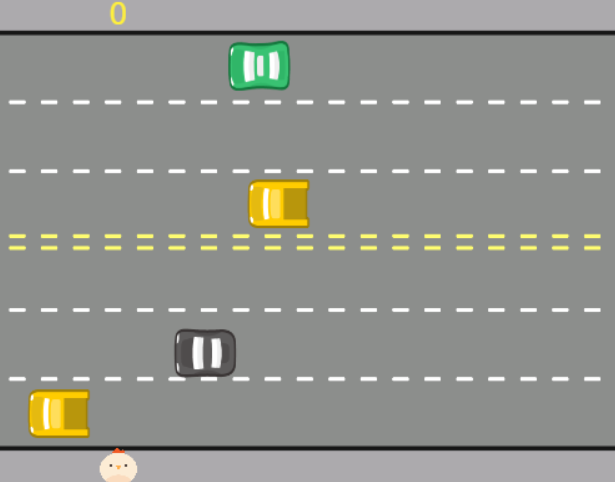 screenshot of Freeway game
